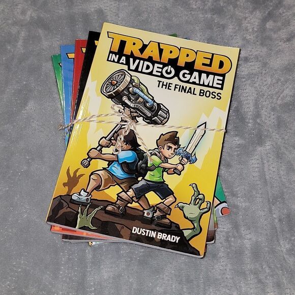 Trapped in a Video Game By Dustin Brady Complete Book Series # 1-5 - Picture 2 of 9